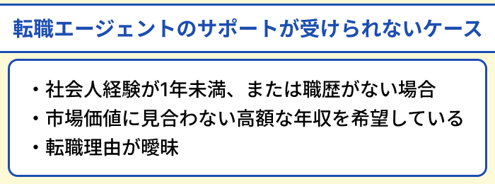 外資系企業向け転職エージェントのサポートが受けられないケースと対処法のイラスト